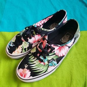 Tropical print Vans